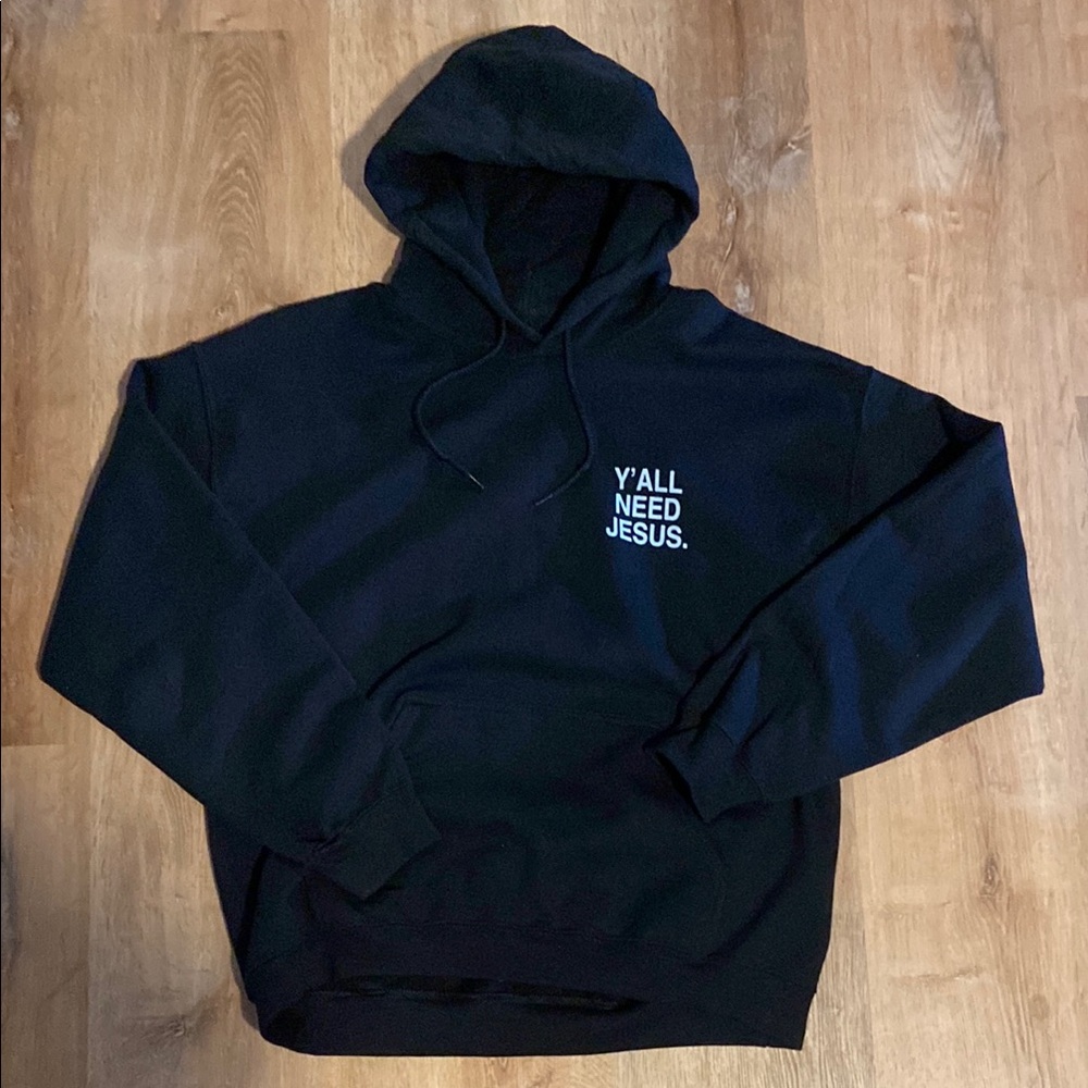 Black Graphic Hoodie